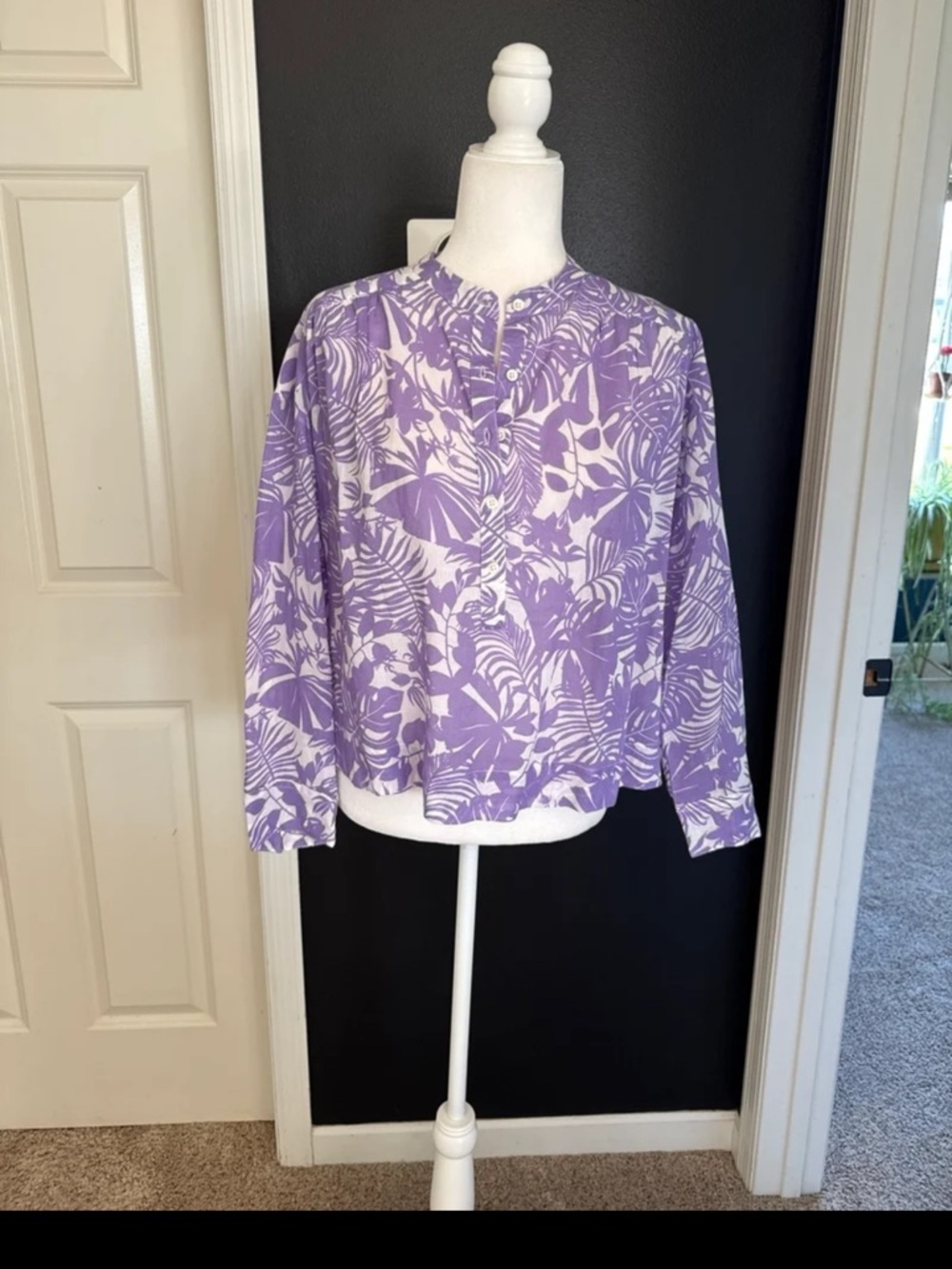 SUNDRY Palm Beach Henley in Bright Orchid size 1 or US Small - Picture 6 of 12